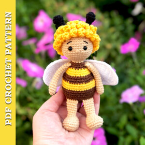 crochet bee pattern amigurumi toy doll