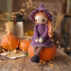 Crochet Halloween Witch Amigurumi Pattern Amigurumi doll amigurumi