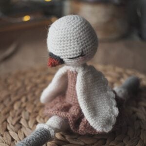 Schema di cigno all'uncinetto Cigno Amigurumi Graziosa ballerina