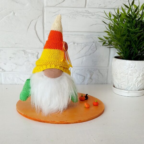 Candy corn gnome