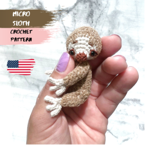 Micro sloth crochet pattern