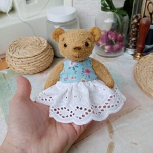 Teddy bear, small bear, ooak bear, handmade bear, cute bear