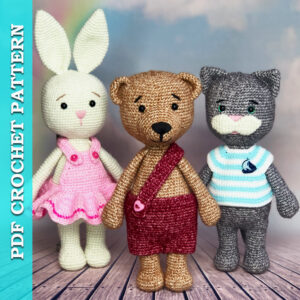 pdf crochet toy pattern bear