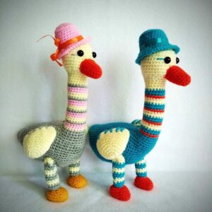 Crochet Duck 30 cm Soft Toy Goose, Duck Crochet Plush Toy