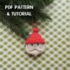 Santa Claus ornament sewing pattern tutorial PDF