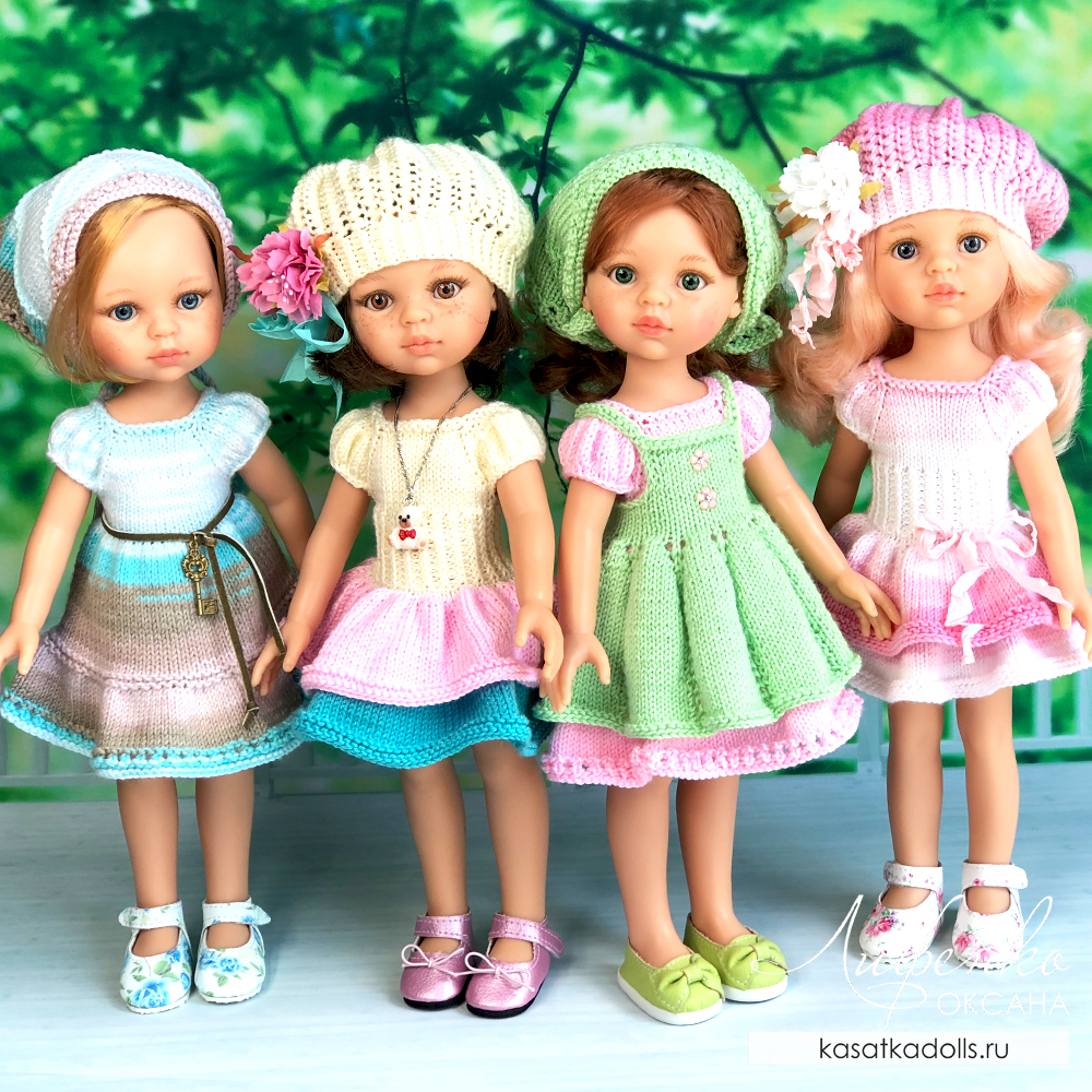Doll Clothes Knitting Pattern Best Friends for Paola Reina dolls