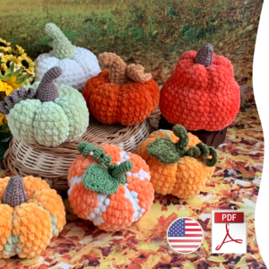 Fall pumpkins English Crochet Pattern