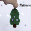 Easy crochet pattern Christmas tree, Mini christmas tree amigurumi pattern