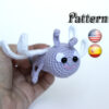 Crochet dragonfly pattern cute amigurumi toy, easy pattern crochet dragonfly