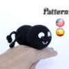Crochet spider pattern cute amigurumi toy, easy pattern crochet spider
