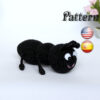 Easy crochet ant pattern toy, amigurumi ant download (English, Español)