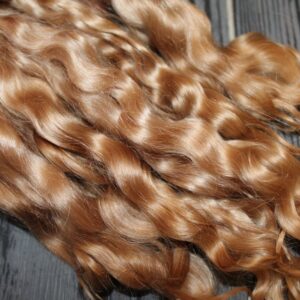 Reborn mohair brown-copper blond