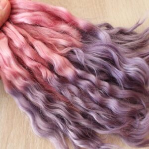 Doll hair ombre pink lavender