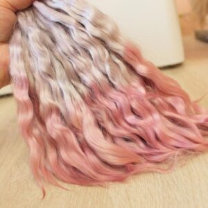 Doll hair ombre pink pearl pink