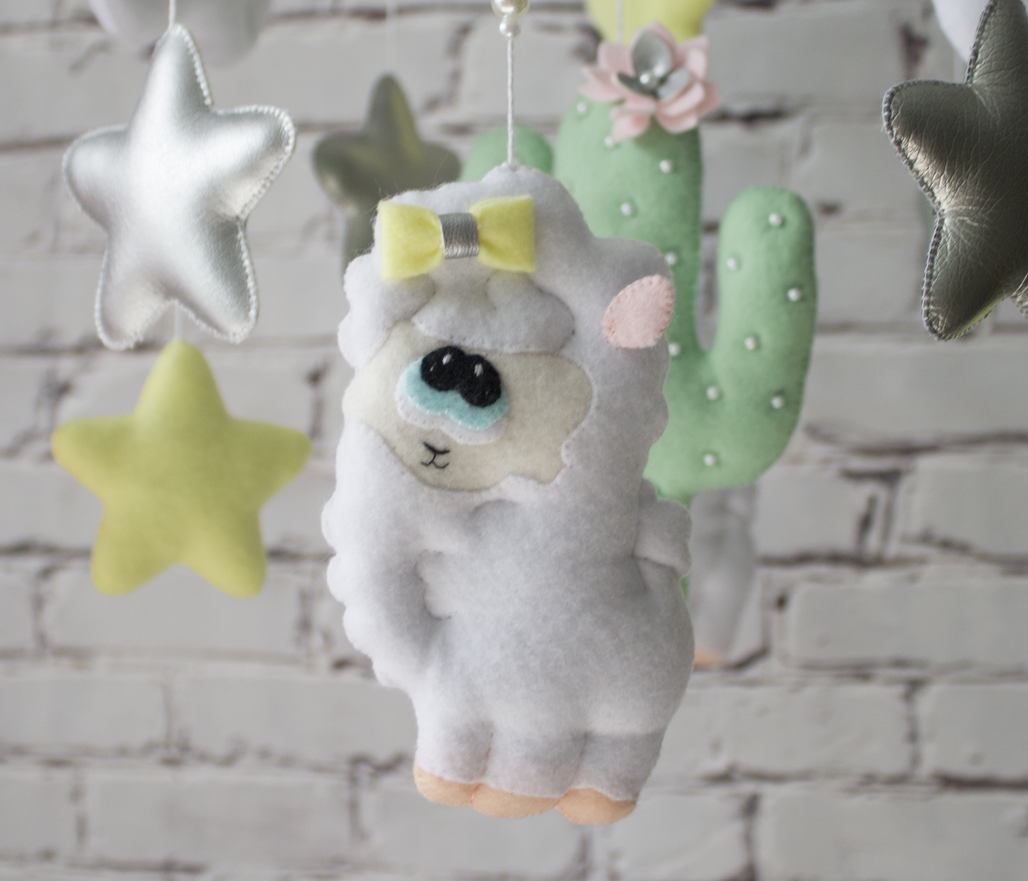 Felt sheep ornament, animals sewing pattern PDF 4 э2 69
