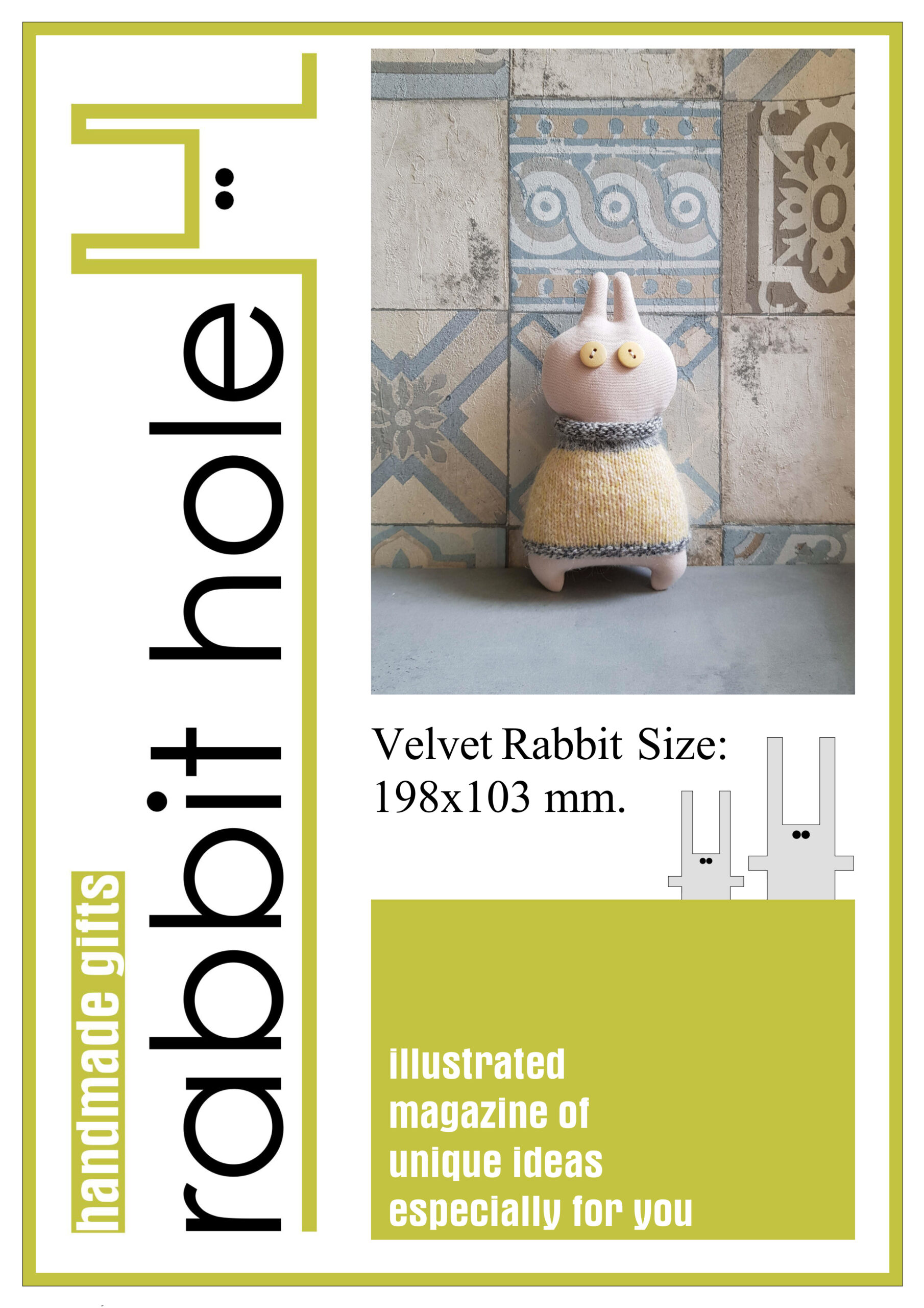 Bunny patterns PDF for sewing and knitting, digital tutorial 1 0 16 scaled
