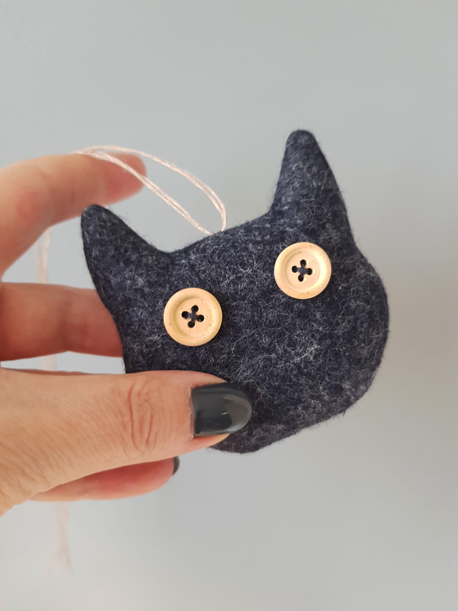 Black Cat Felt Craft Brooch Kit