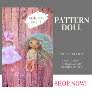 Rag doll Pattern primitive