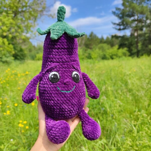 Crochet eggplant pattern