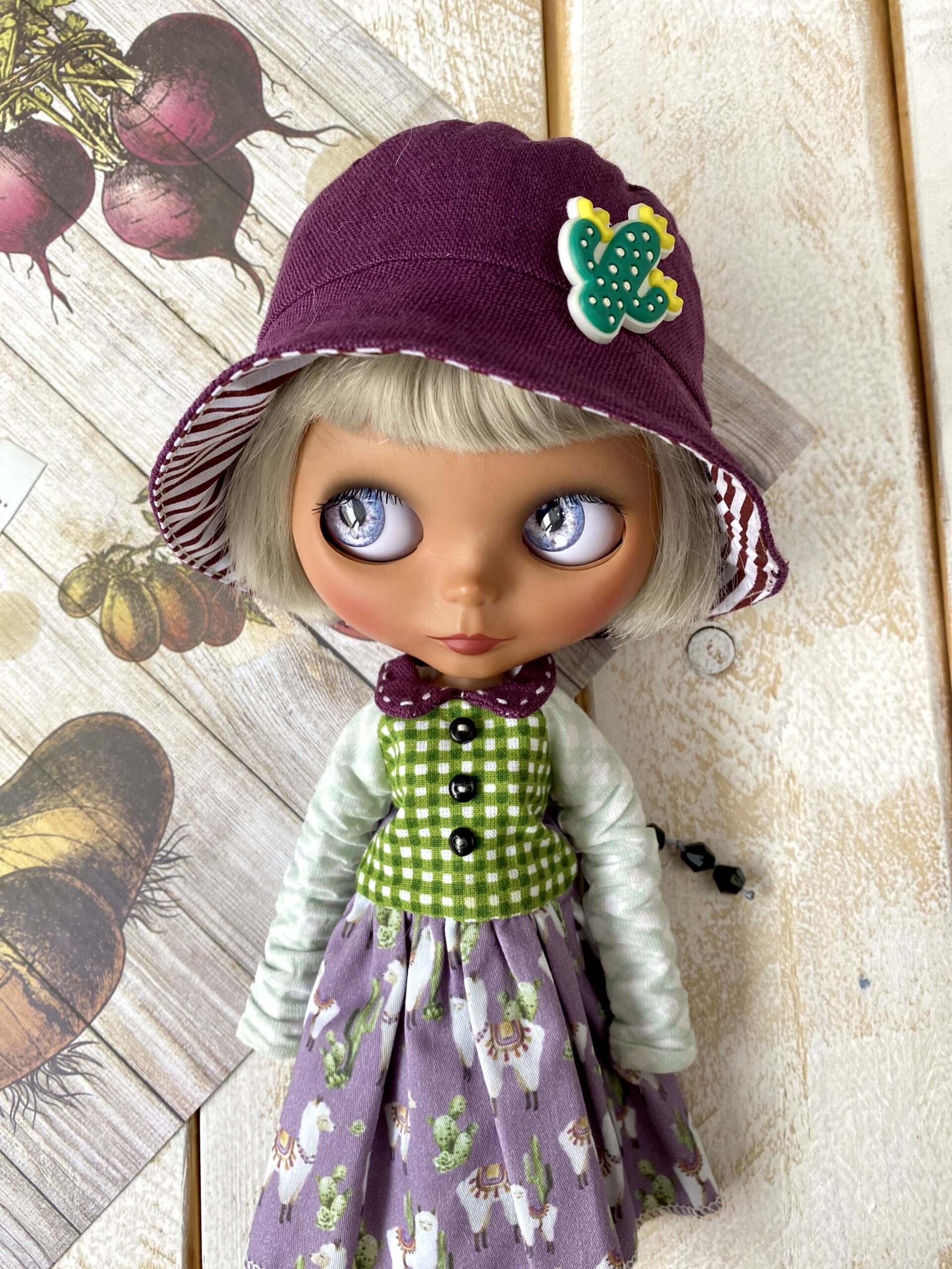 Blythe doll clothes set. Dress and hat for Blythe. 4 2022 04 15 08.19.08 scaled