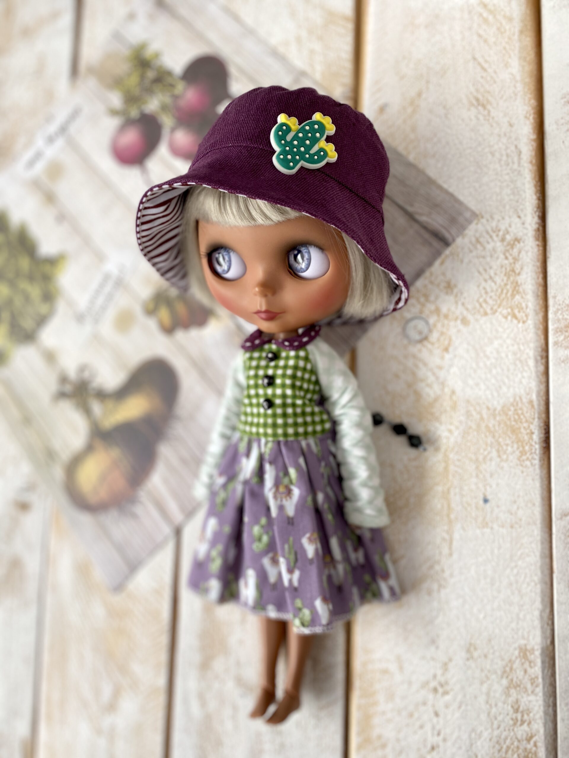 Blythe doll clothes set. Dress and hat for Blythe. 1 2022 04 15 08.19.16 scaled