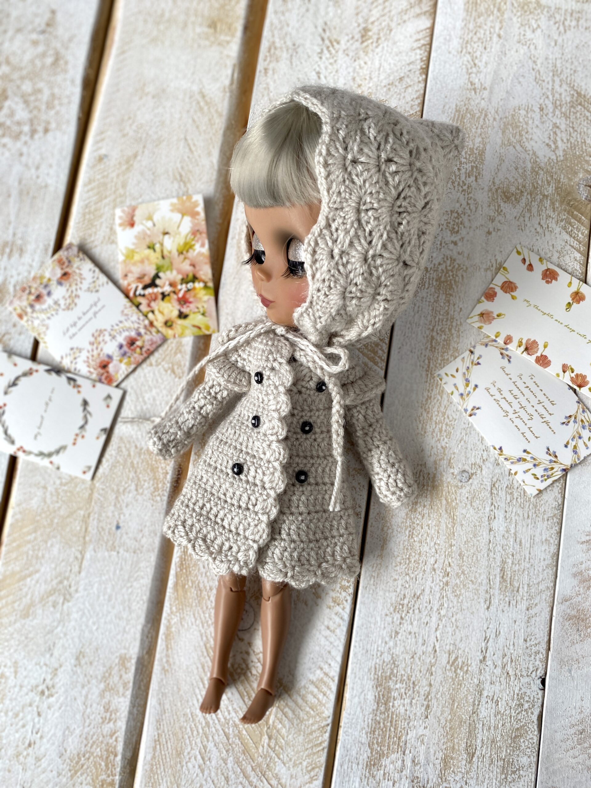Blythe doll clothes set. Outfit for Blythe. Coat and hat. 4 2022 05 05 13.08.40 scaled