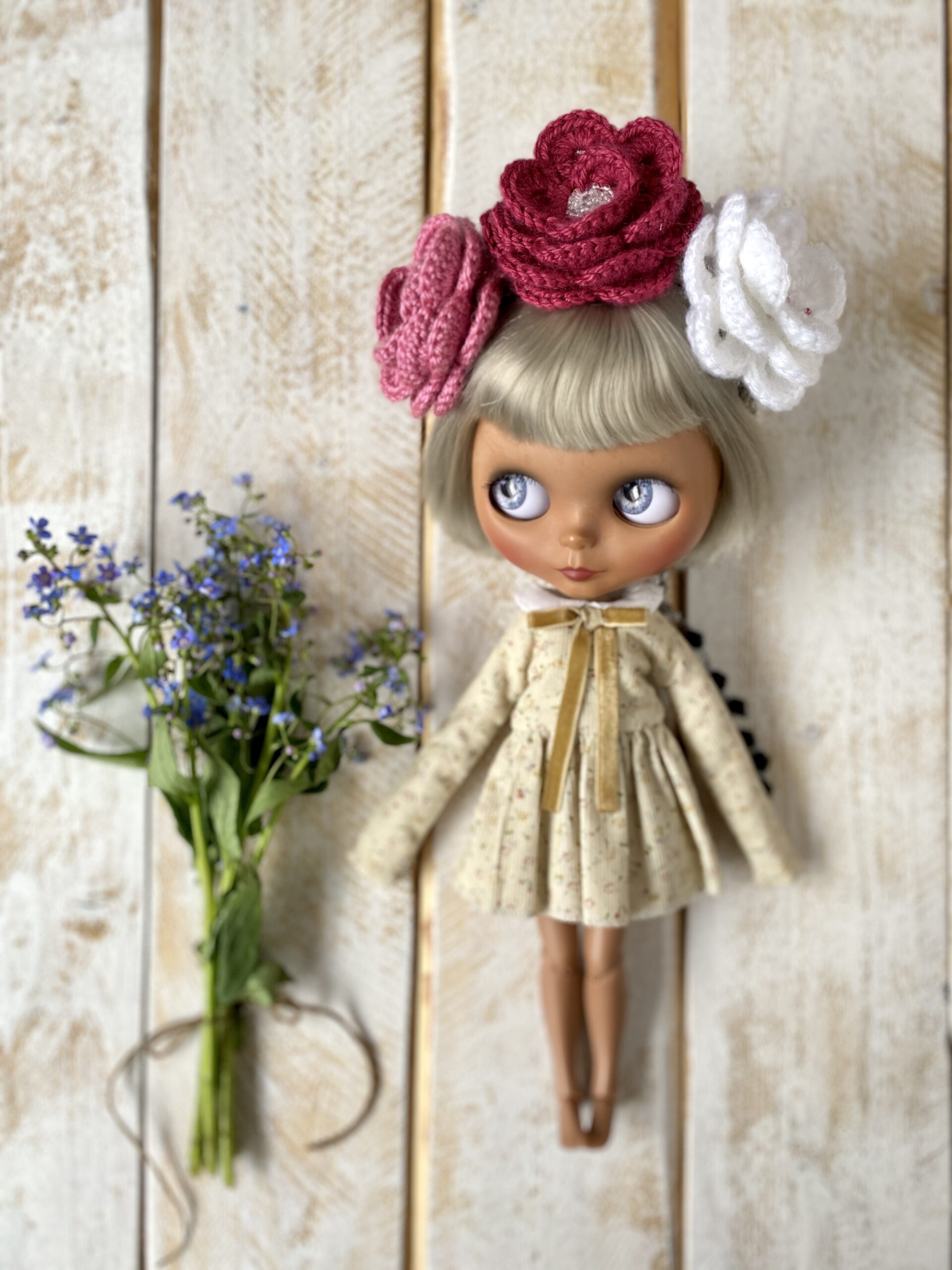 Blythe doll clothes set. Outfit for Blythe. Dress and headband 2 2022 05 24 14.39.19 scaled