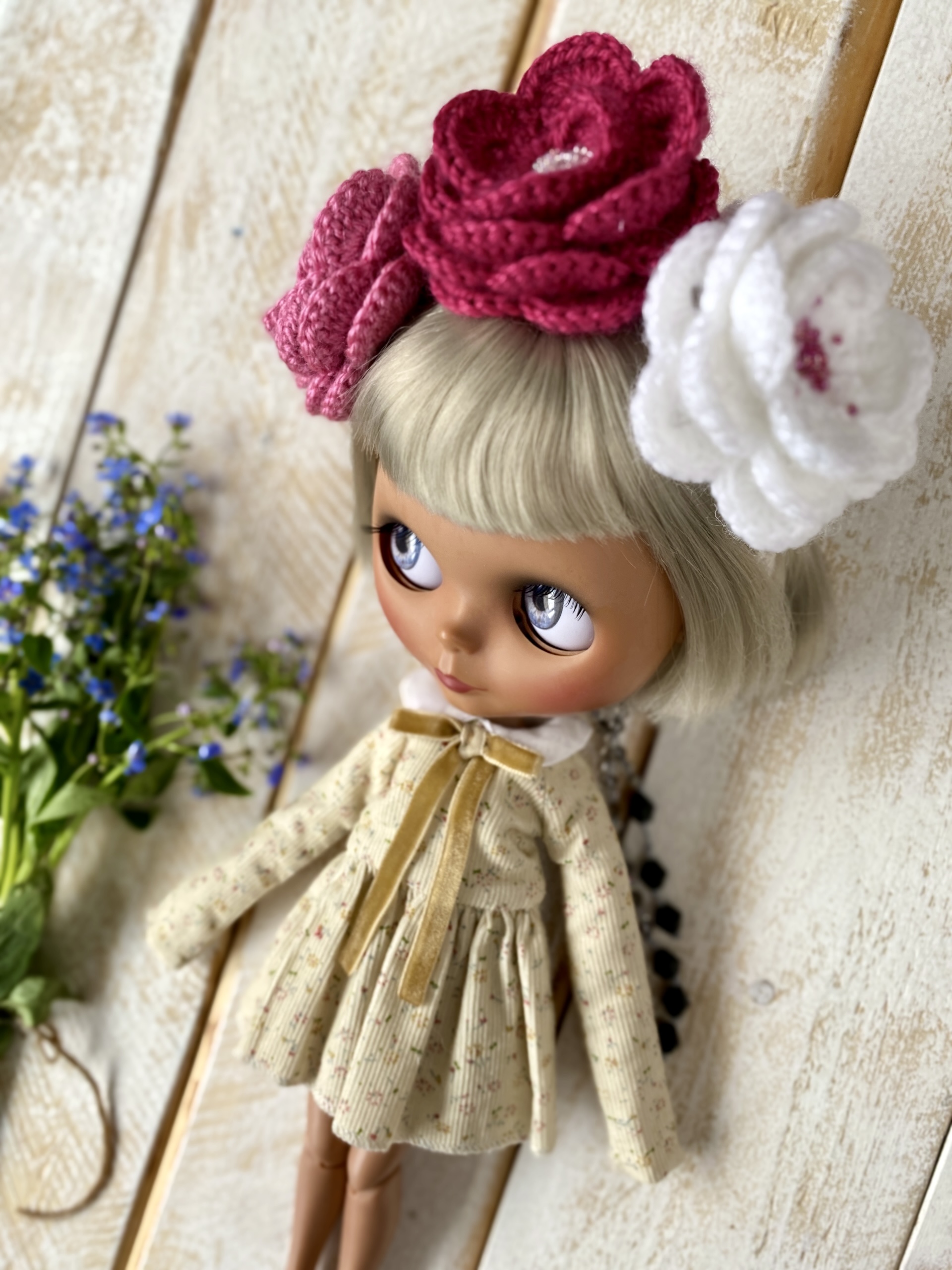 Blythe doll clothes set. Outfit for Blythe. Dress and headband 5 2022 05 24 16.21.11