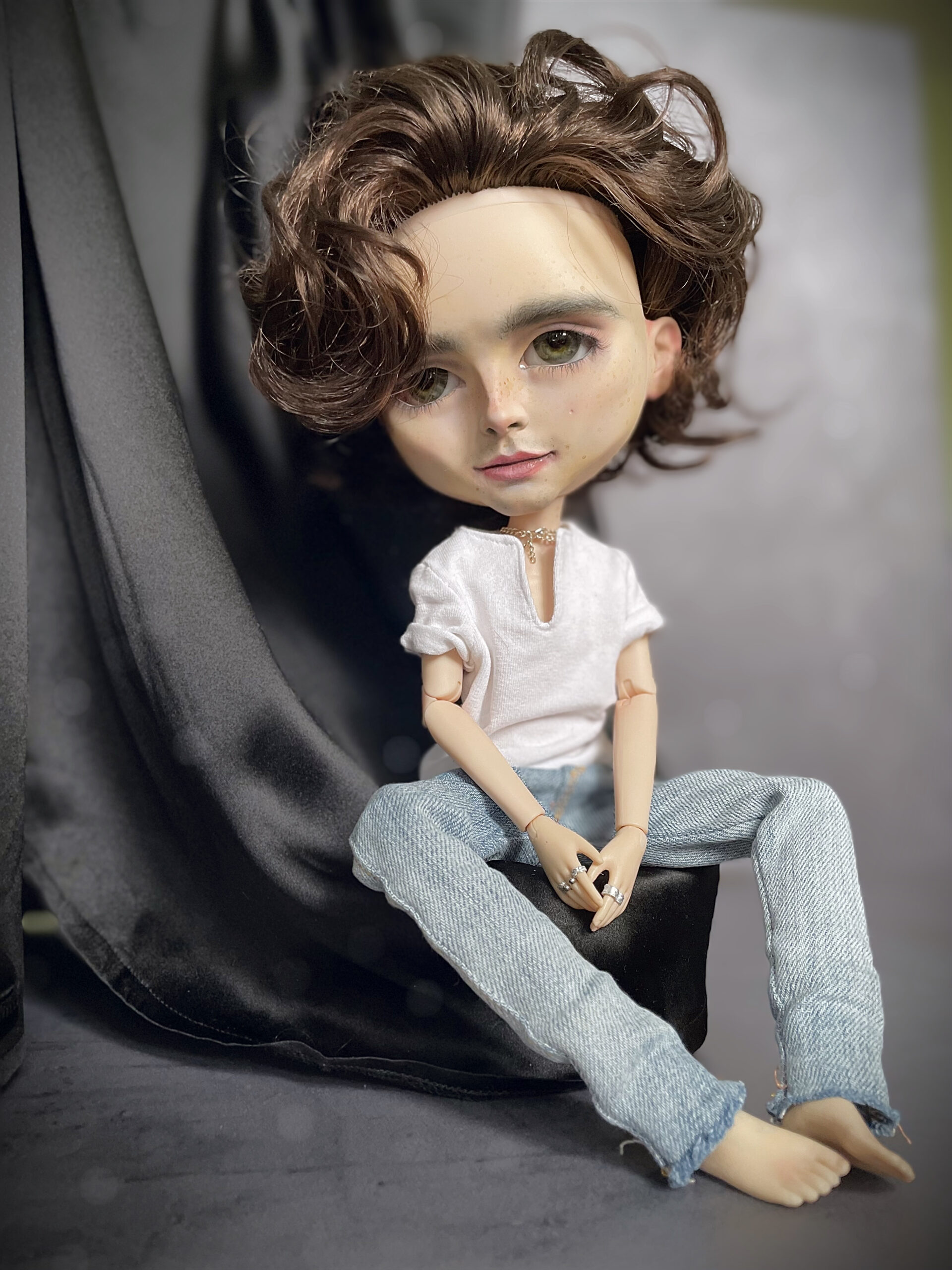 Custom made cheap portrait dolls