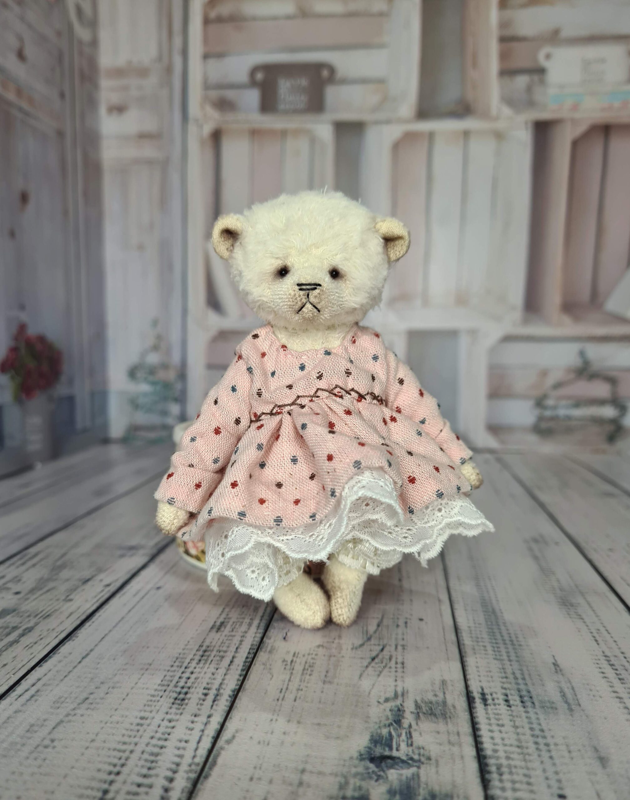 teddy bear in a dress