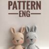 Crochet pattern rabbit Crochet animals Amigurumi crocheted rabbit