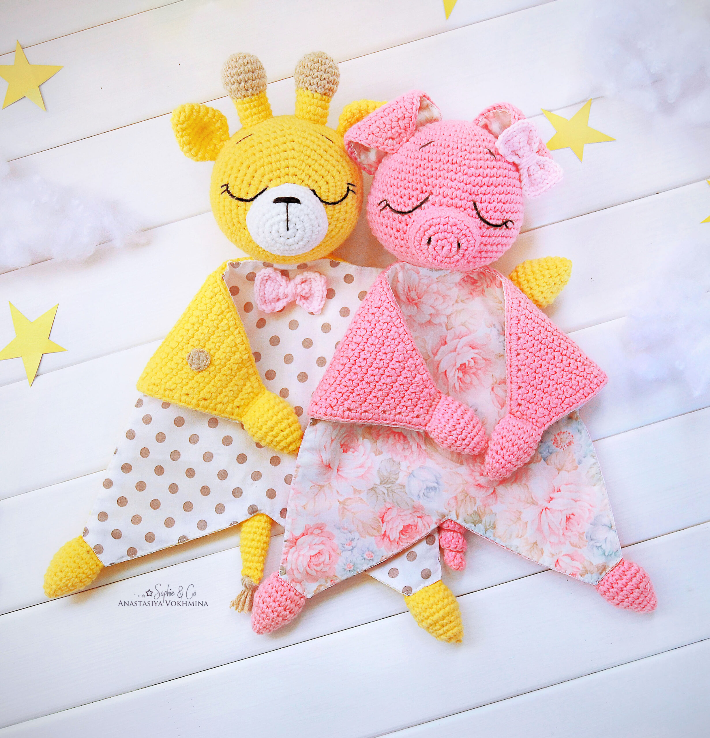 Teddy Bear Lovey Crochet pattern by Poppet Moon Crochet