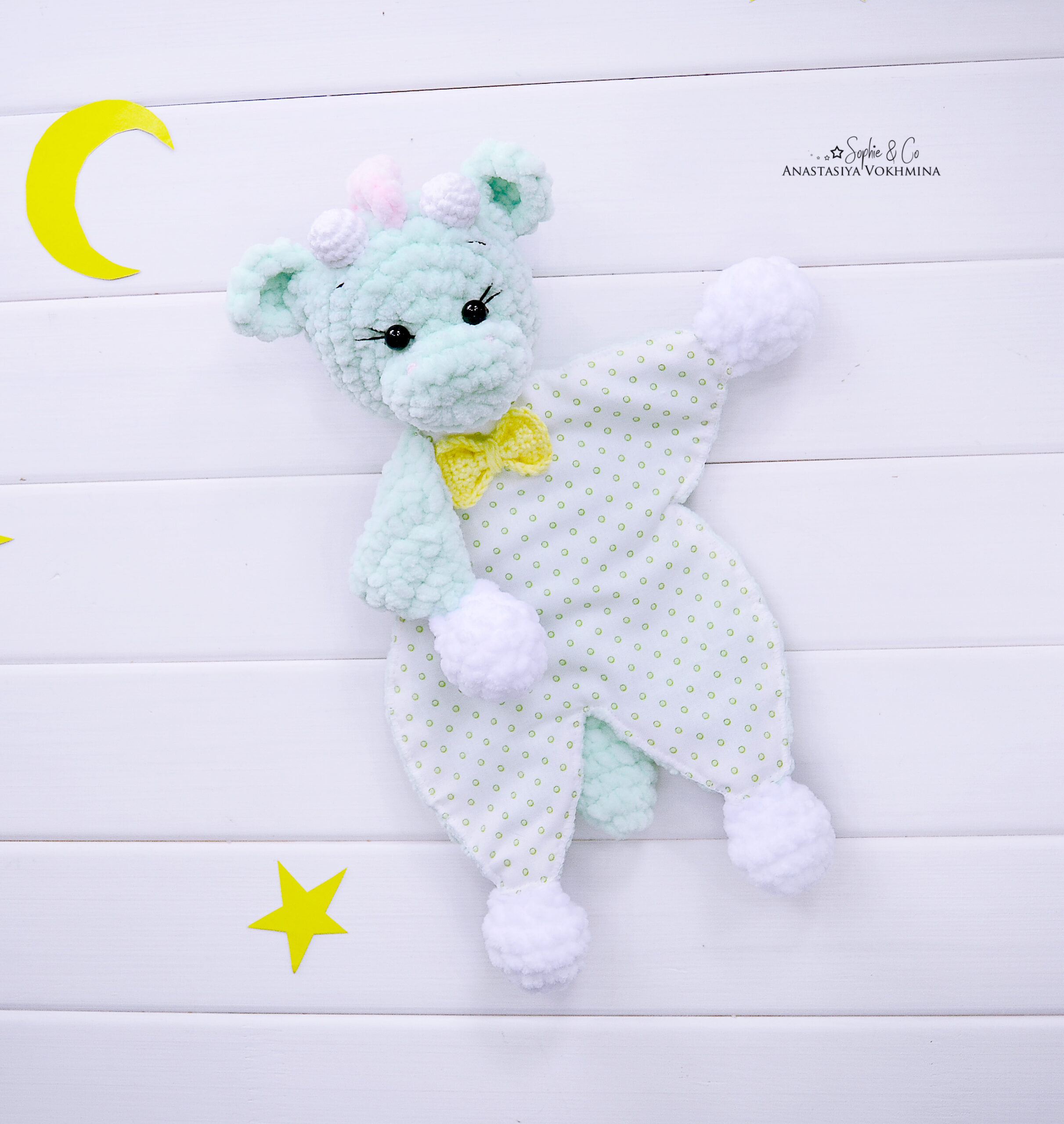 ENGLISH CROCHET PATTERN Baby Lovey Toy 4 in 1 | Fox Mouse Dino Goat 2 4 14 scaled