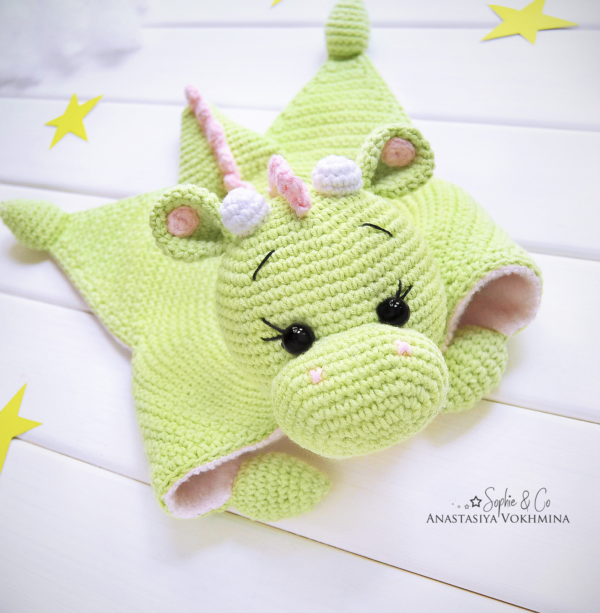 CROCHET PATTERN Baby Lovey Toy-5 | unicorn, dino 2 4 21 scaled
