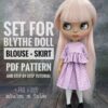 Pattern clothes for Blythe doll