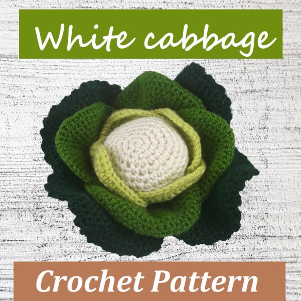 Crochet cabbage, Soft toy pattern, Montessori baby toys, Friendsgiving decor