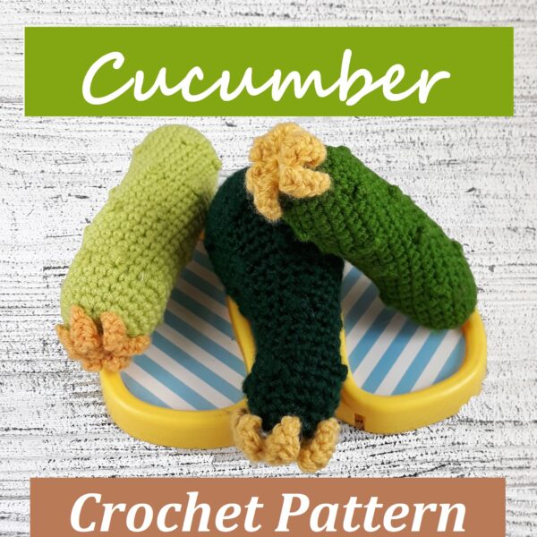 Crochet cucumber, Cute crochet pattern, Cottagecore decore, Montessori baby toys, Child development
