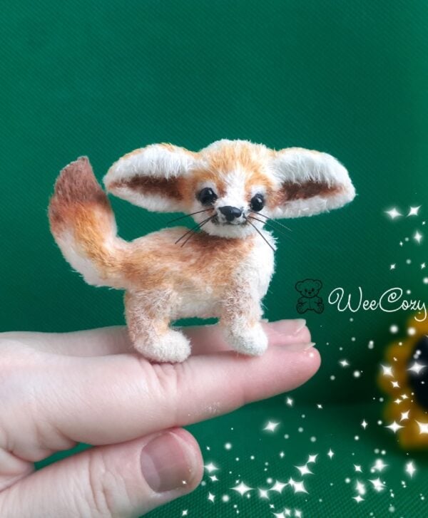 Crochet fox toy, Fennec fox plush, Realistic animal toy - DailyDoll Shop