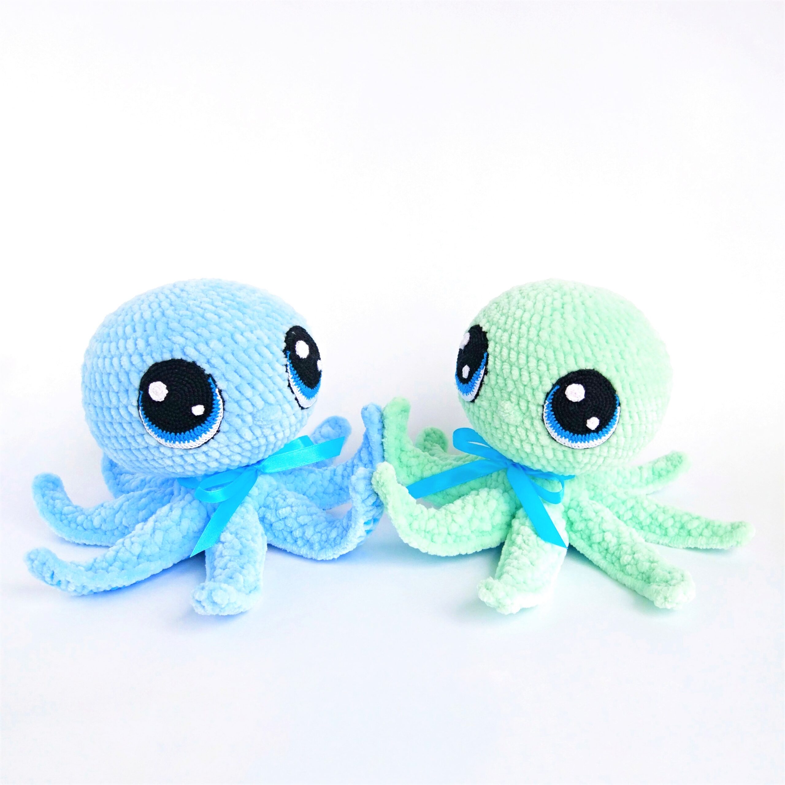 Crochet Plush Stitch toy pattern, amigurumi blue alien - DailyDoll Shop