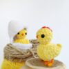CROCHET CHICKEN PATTERN, Amigurumi baby chick in egg surprise, Crochet Easter Egg, Plush crochet toys