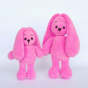 CROCHET BUNNY PATTERN, Amigurumi Hase Pdf Muster, Plüschhase mit langen Ohren, Häkeltiermuster