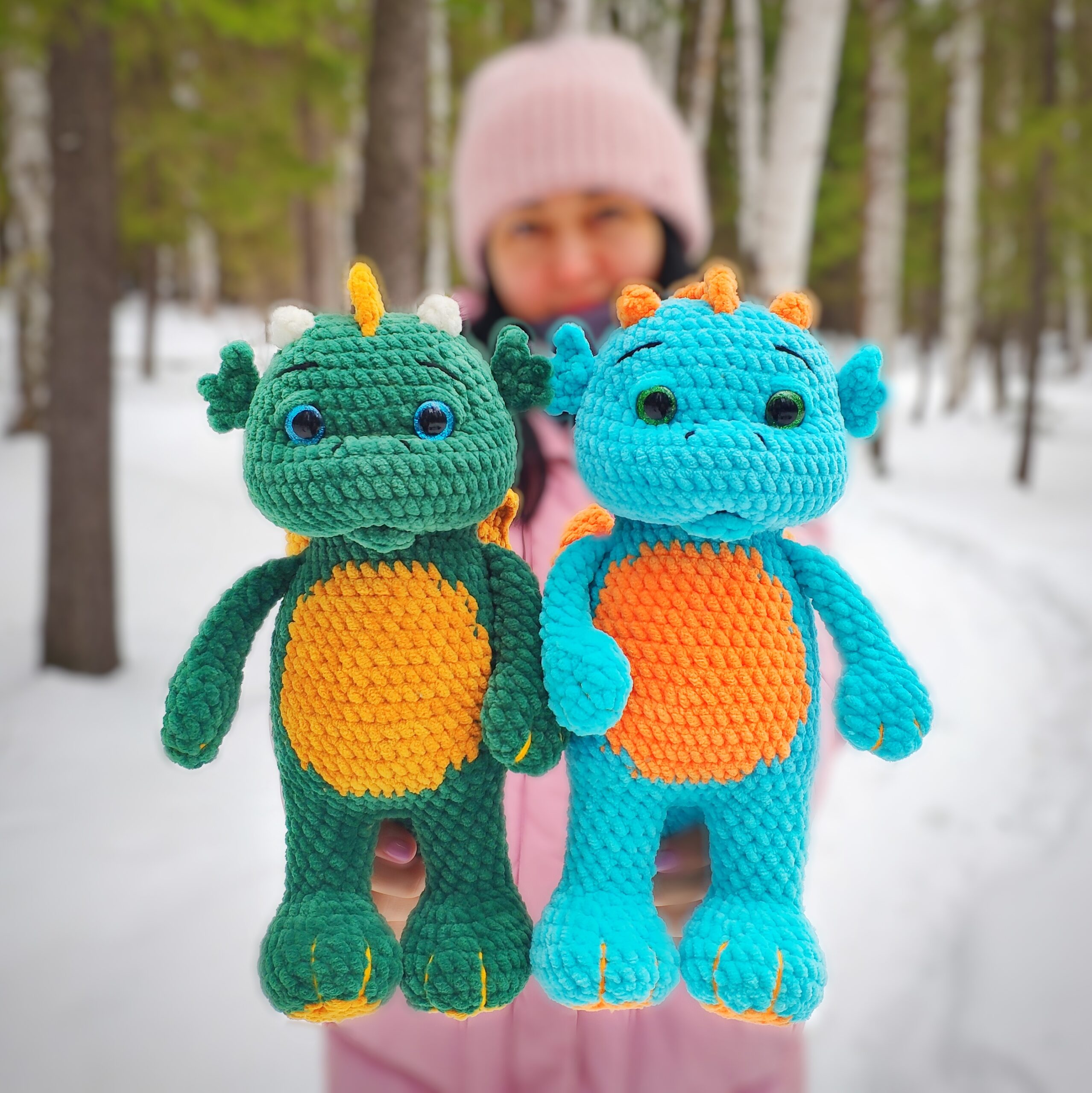 Dino Dragon Crochet Plushie: Crochet pattern