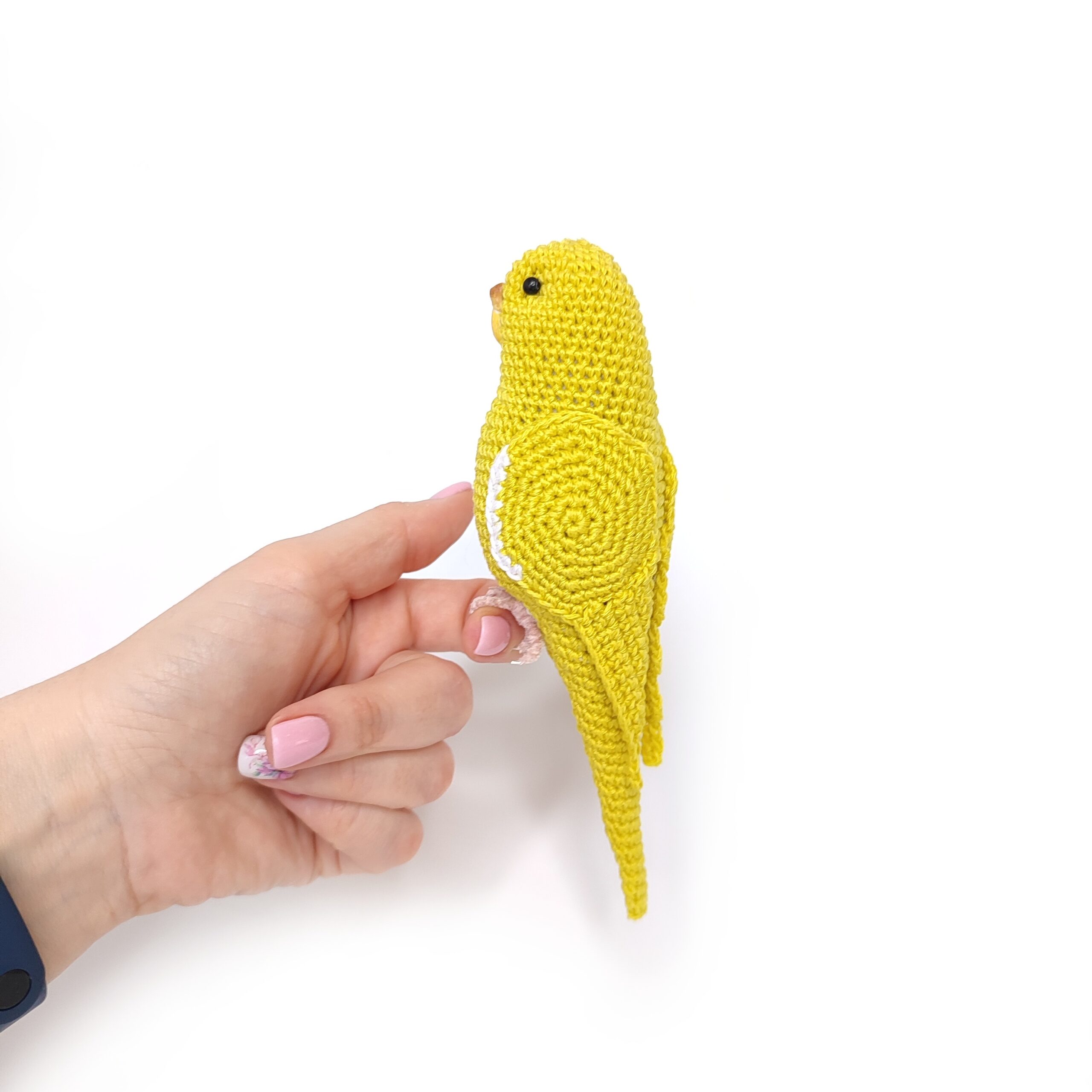 Yellow weighted stuffed budgie 3 IMG 20220520 082648 03 scaled