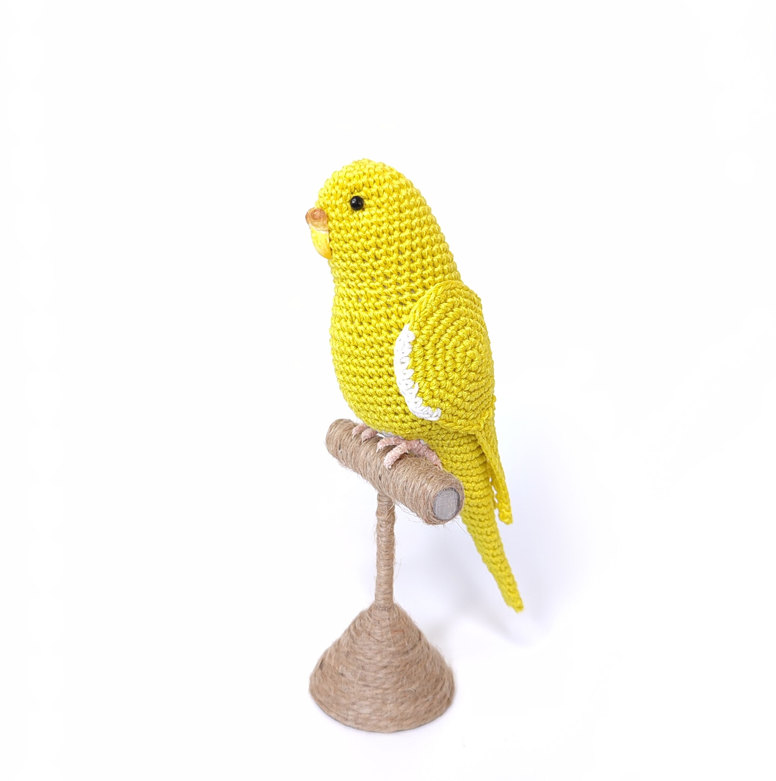 Yellow weighted stuffed budgie 2 IMG 20220520 082824 02 scaled