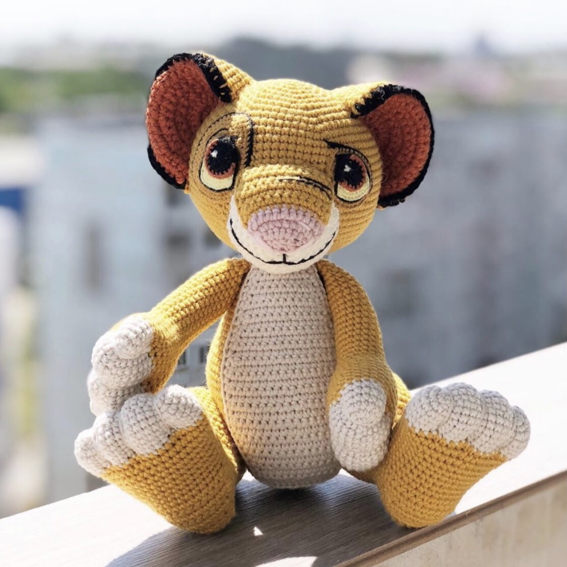 Crochet lion Simba English pattern, amigurumi Disney character - DailyDoll  Shop