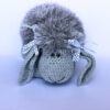 Sheep gray nursery animal pillow