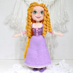 Handmade-doll-lilac-dress