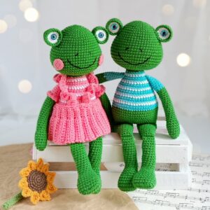 crochet-modèle-grenouilles