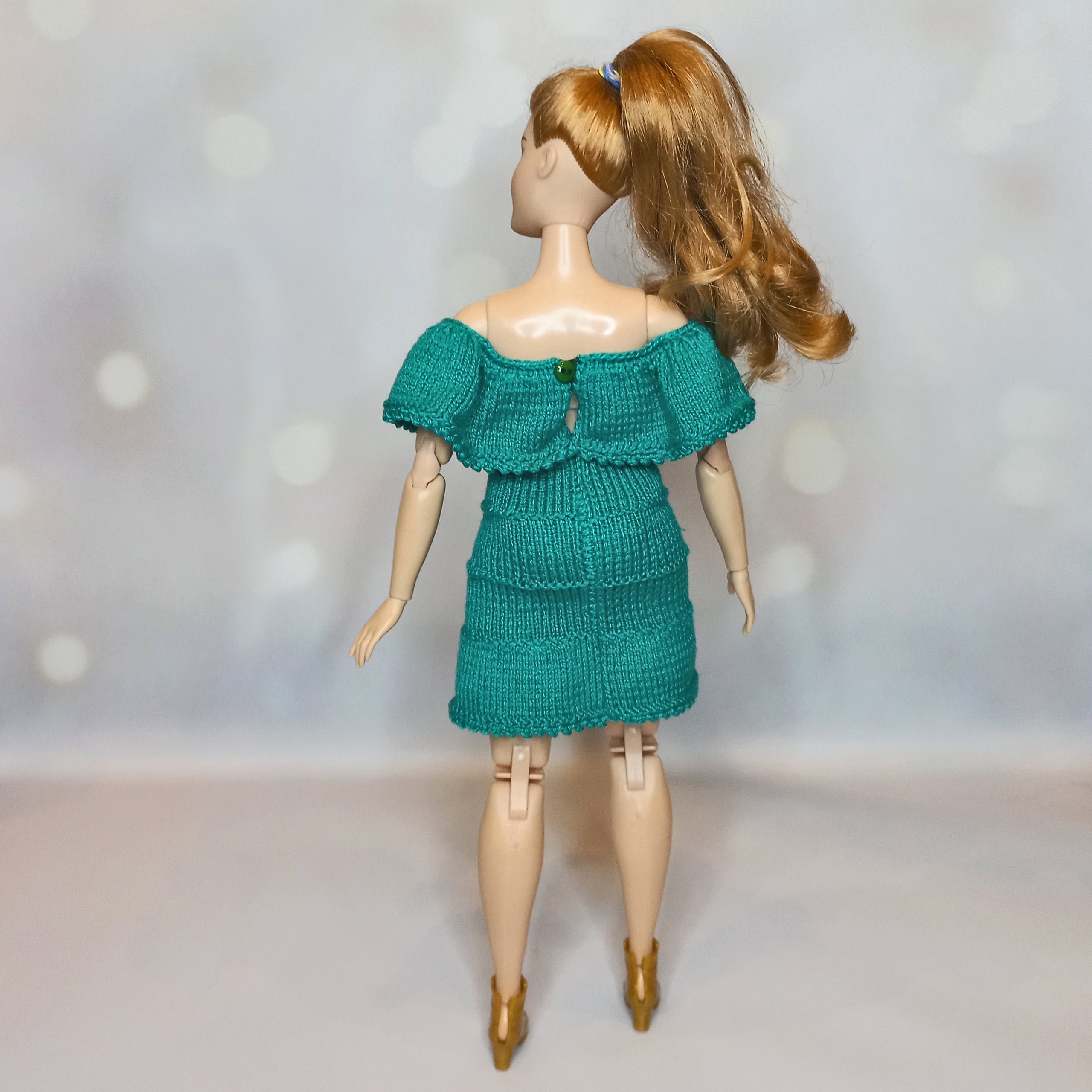 Knitting Pattern Dress for Barbie doll 5 Knitting Pattern Dress for Barbie doll