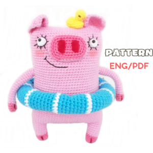 Crochet pig pdf pattern